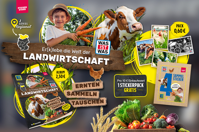 StickerStars Klebealbum zur regionalen Landwirtschaft
