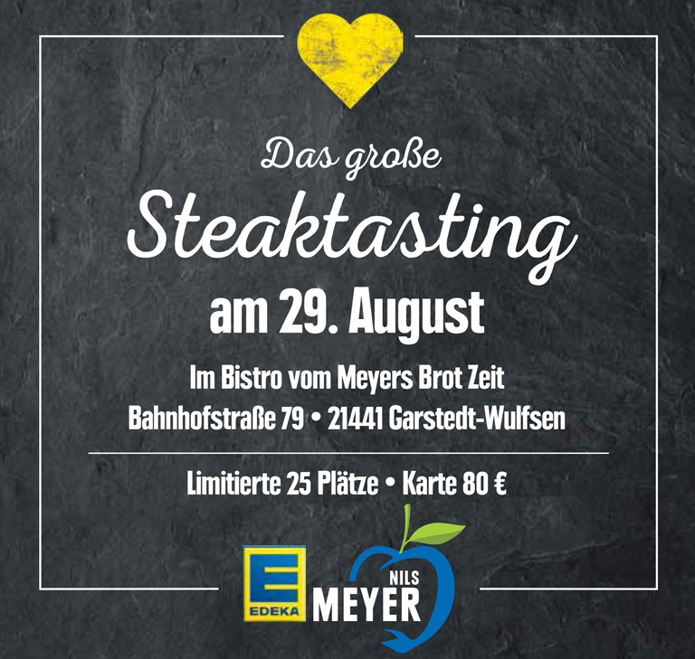 Das große Steaktasting bei EDEKA Nils Meyer, Plakatausschnitt