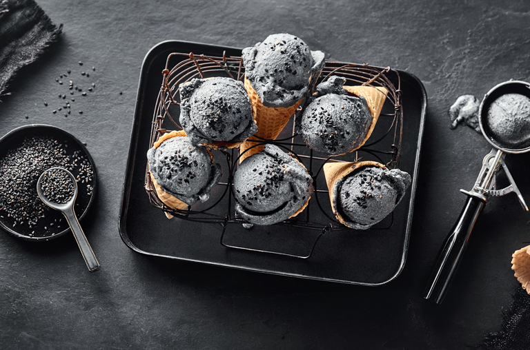 EDEKA Rezeptbild für schwarzes Sesameis