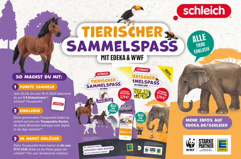 Schleich Treueaktion Horse Club-Club und Wild Life