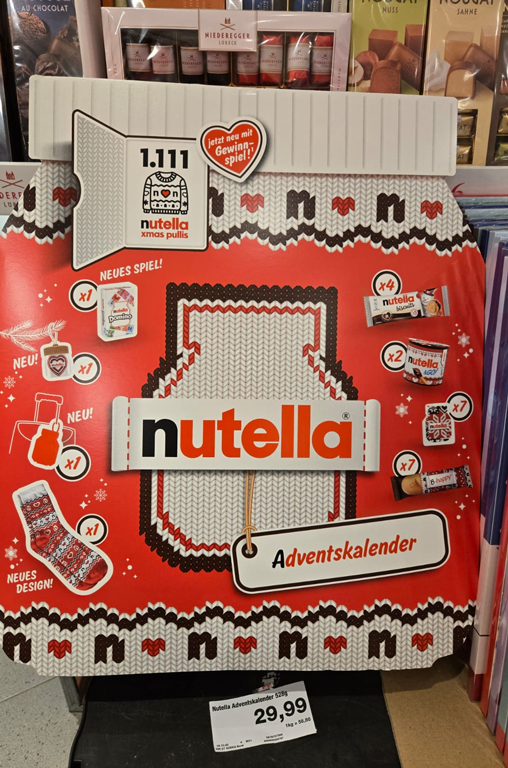 nutella-Adventskalender bei EDEKA Nils Meyer