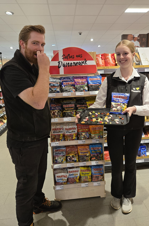 Dänisches Lakritz und Süßigkeiten von Haribo wird von den Mitarbeitern vernascht