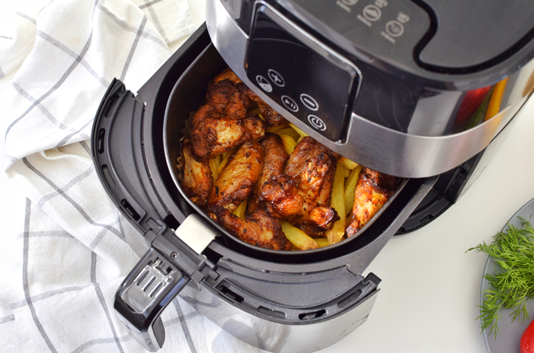 Zubereitung im Airfryer Chicken Wings