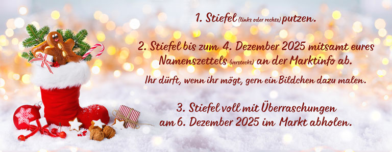 Beschreibung Nikolaus Stiefelaktion EDEKA Nils Meyer