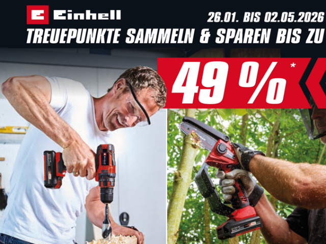 Einhell-Treueaktion – an die Werkzeuge, fertig, los!