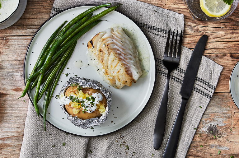 EDEKA Rezept Fisch und Spargel