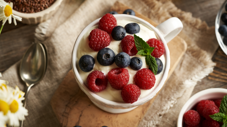 Fasten mit Beerenquark