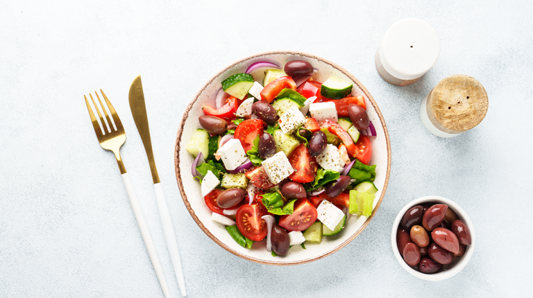 Fasten mit griechischem Salat
