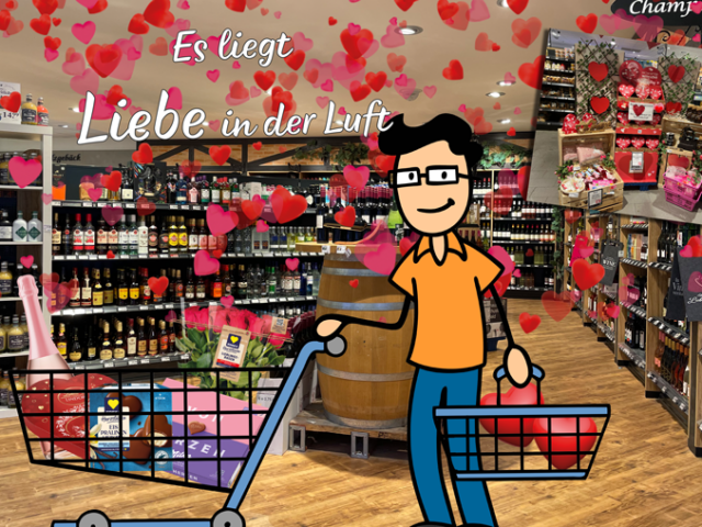 Romantik für den Einkaufswagen – Valentinstag