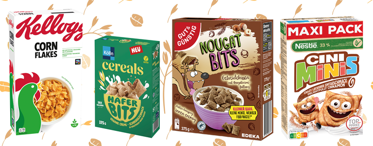 Müsli Cornflakes und Cereals