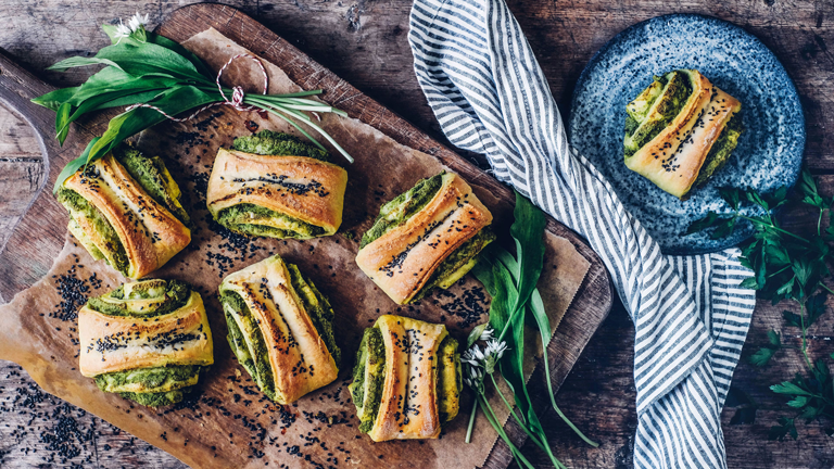 EDEKA Rezept Bärlauch Franzbrötchen