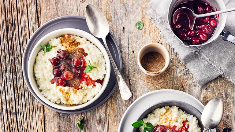 Milchreis mit Kirschen EDEKA Rezeptewelt