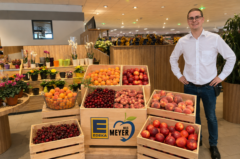Nils Meyer mit Steinfrüchten