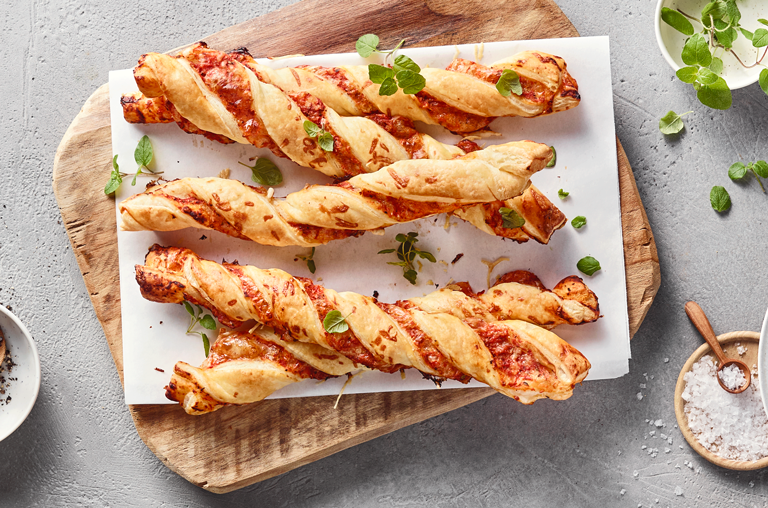 Pizzastangen, EDEKA-Rezept, Urlaub