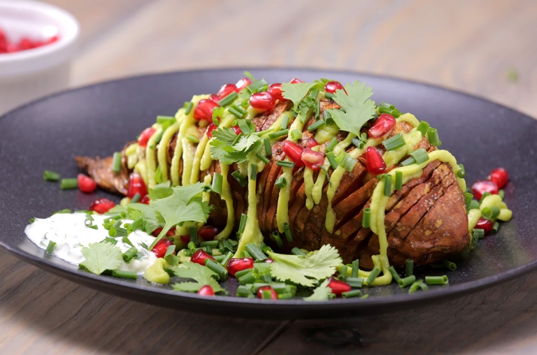 EDEKA Rezept Hasselback Süßkartoffel